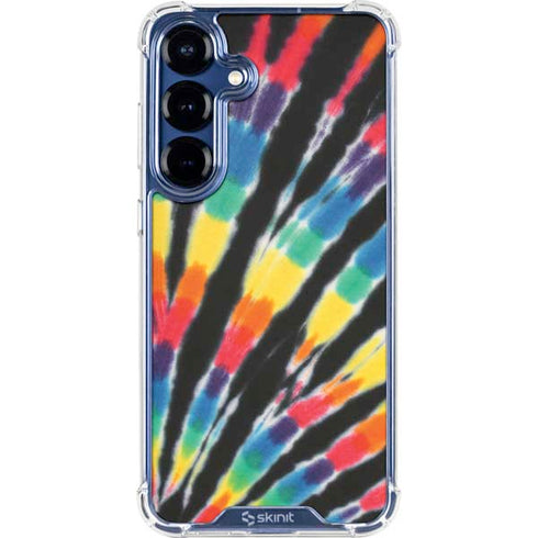 Liquid Blue Tie Dye - Rainbow Galaxy S25 Clear Case